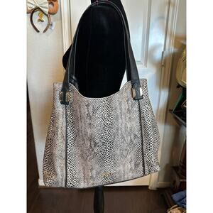 Jessica Simpson Snakeskin Print Tote Mob Wives Whimgoth Bold Animal Print Bag